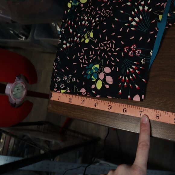 Lulus Boho Blooms Floral Print Pants Womens M Black Feminine Garden Party Casual - Picture 10 of 14